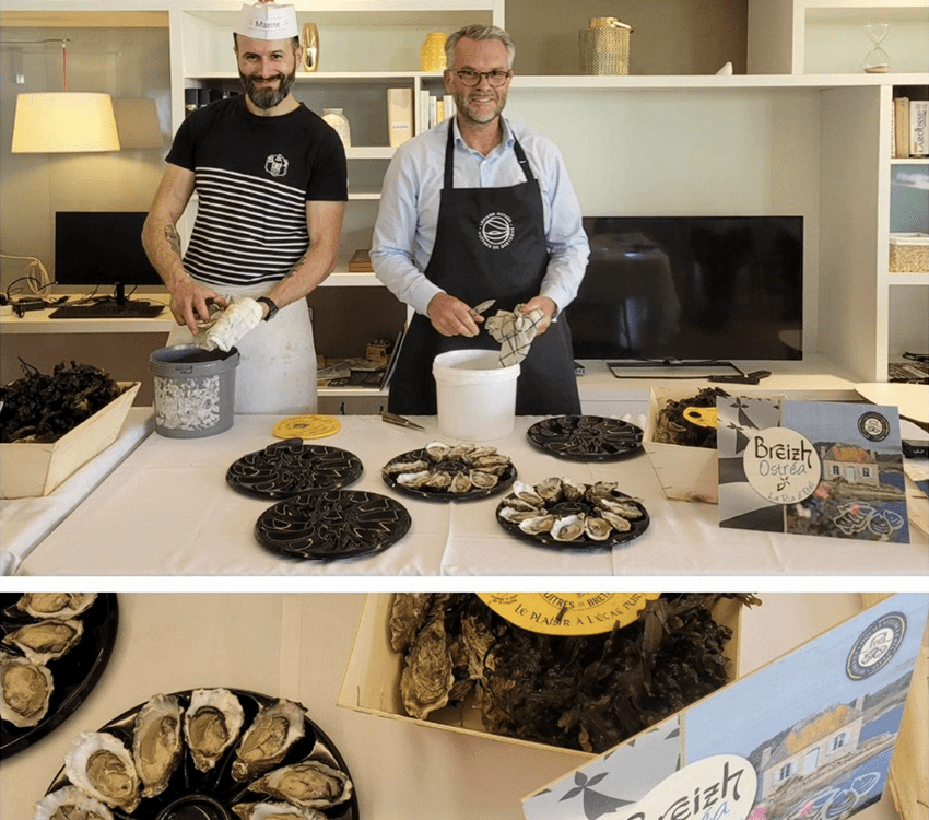 Chef cuisnier et Ostréiculteur pour la semaine du golfe dans le Morbihan