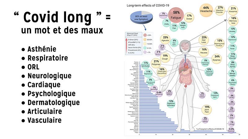 Schéma symptômes Covid Long